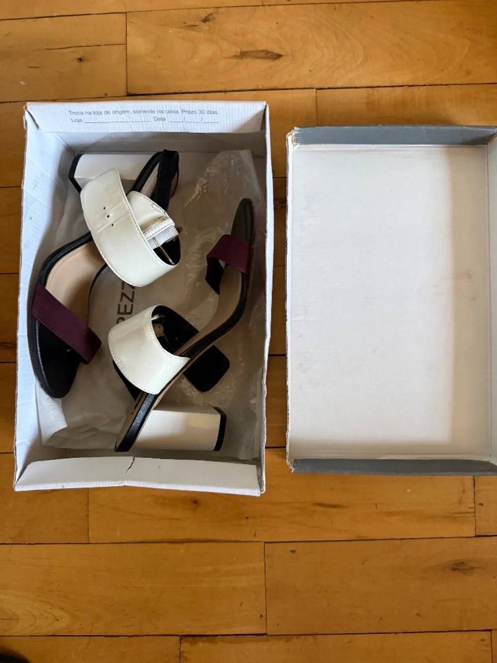 Arezzo Colorblock Block Heel Sandals sz 6